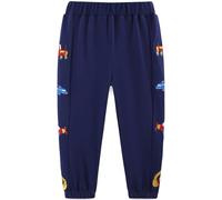 Langubaby Pantalones para Niños 100% Algodón Dinosaurio Excavadora Tiburón con Bolsillos Talla 2-3 años