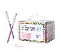languo Bolígrafos de gel para libros de colorear de adultos, set de 45 colores. Bolígrafos de gel perfectos para dibujo, garabatos, journaling, suministros de arte y manualidades DIY