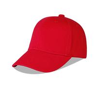 LANGZHEN Cotton Outdoor Kids Girls Boys Normal béisbol Hat Baby Ajustable Kids Hat Sun Hat (m Red)