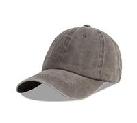 LANGZHEN Gorra de béisbol Neutral 100% algodón Puro para Hombres y Mujeres Lavado Vaquero Ajustable Sombrero de papá (café, Grande)