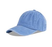 LANGZHEN Gorra de béisbol Neutral 100% algodón Puro para Hombres y Mujeres lavando Vaquero Ajustable Sombrero de papá (Azul Cielo, el Mismo tamaño)