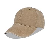 LANGZHEN Gorra de papá de béisbol de 100% Baumwolle passt Männer Frauen Klassische verstelbare Sombrero de córner Plano (marrón grisáceo)