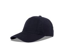 LANGZHEN Gorro Unisex de algodón Desgastado Desgastado Ajustable para papá, Gorra de béisbol clásica Lavada para Hombres y Mujeres, Negro, Large