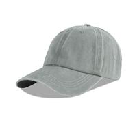 LANGZHEN Neutral Gorra de béisbol Vaquero de algodón Lavada ordinaria se Puede Ajustar Gorra de papá (Gris Claro)