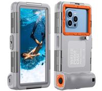 Lanhiem Funda Impermeable para Teléfono Móvil Universal Buceo Profesional IP68 15M Subacuático Carcasa de Fotografía para iPhone Samsung Huawei Xiaomi, Compatible con teléfonos de hasta 6,9 Pulgadas