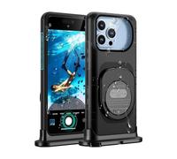 Lanhiem Funda IPX8 15M Impermeable Móvil para iPhone 16 Pro Max/16 Plus/15 Pro Max/15 Plus Sumergible Carcasa de Fotografía Buceo Profesional, Bolsa Acuatica Movil para iPhone 12-16(6.7-6.9'')