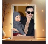 LANHUIYY Marco de Fotos LED Personalizado, fotos de parejas, bodas, familias, cristales de portada de canciones.regalos personalizadoscon