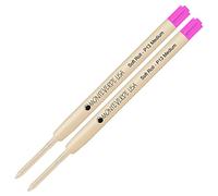 Lanier Combo Pack - Paquete de 2 - Monteverde® SoftRoll™ P13 Recambio de tinta de pasta compatible con la mayoría de bolígrafos estilo Parker® - Rosa (punta mediana 0.7 mm)