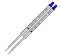 Lanier - Paquete combinado de 2 bolígrafos Monteverde® Soft Roll™ W13, recambio de tinta compatible con la mayoría de bolígrafos estilo Waterman®, color azul (punta mediana de 0,7 mm)