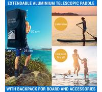 Lanikai Cruiser 10.8 Tabla de SUP inflable Juego de tabla SUP 330x77x15 Capital Sports