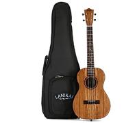 Lanikai Modelo OA-B - Ukelele acústico de roble barítono con bolsa acolchada de 10 mm