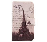 Lankashi PU Flip Billetera Funda De Carcasa Cuero Case Protective Cover Piel para Xiaomi Mi MAX 3 (Stamp Tower Design)