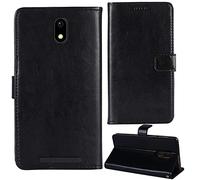 Lankashi Soporte Funda Carcasa Protección De Piel para TTfone TT20 Smart 3G 4" Flip Folio Billetera PU Cuero Cover Book Wallet Leather Case (Negro)