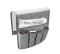 Lankater 1pc Sofá Sofá Silla Reposabrazos Organizador, 5 Bolsillos Bolsa De Almacenamiento Sillón, De La Tableta, Teléfono, Teléfono, Libro, Revistas, Televisión por Control Remoto