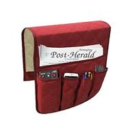 Lankater 1pc Sofá Sofá Silla Reposabrazos Organizador, 5 Bolsillos Bolsa De Almacenamiento Sillón, De La Tableta, Teléfono, Teléfono, Libro, Revistas, Televisión por Control Remoto