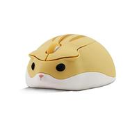 Lankater Wireless Optical Mouse Cute Cartoon Hamster USB Computer Mice Small Ergonomic Pink Mini 3D Pc Office Mouse for Kid Girl Gift