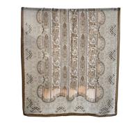 LANKEE Silk Scarf Women Shawl Stain Head Wrap Thin Scarf Lady Hijab Belt Vintage Painting Bridal Shawl Chiffon Scarf Muslim Colorful Cloth floral silk scarf (Caqui Cashew)