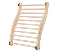 Lanko 1 respaldo de sauna, respaldo de madera para sauna, respaldo ergonómico en forma de S, como se muestra, adecuado para recuperación, salud y relajación