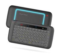 Lanko 2.4GHz Teclado InaláMbrico RetroiluminacióN Air Mouse Mando a Distancia Touchpad Teclado de Repuesto para Android TV Box