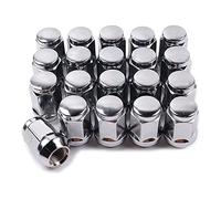 Lanko 20 tuercas de rueda de 14 x 1,5 mm, tuerca de rueda de 19 mm, 1,38 de alto, 3/4, hexagonal, cromo, para 1999-2021 1500