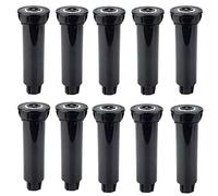 Lanko Aspersor Emergente de 10 Piezas, Herramienta para CéSped, Cabezal de Rociado para Suministros de JardíN, Equipo de Riego de 360 Grados, Rociador de Engranajes