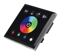 Lanko DC12V-24V RGB/RGBW Controlador de Panel TáCtil Montado en la Pared Controlador de Interruptor de AtenuacióN de Panel de Vidrio para LáMpara de Tiras LED Negro