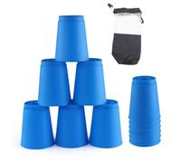 Lanko Juego de 12 Vasos de Apilamiento Rápido para Niños, Mini Juego de Entrenamiento de Velocidad, Vaso Apilable Divertido, Juego de Ritmo Rápido para Niños y Niñas
