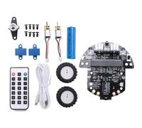 Lanko Kit robótico programable robot basado en Microbit V2 y V1 para la educación de codificación STEM con batería recargable (A)