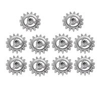 Lanko Piezas de repuesto para engranajes para barbacoa de 10 piezas Accesorios resistentes al Mini Rueda Hardware Giratorio Automático de Aluminio