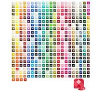 LANKYBOX 445 Colors Diamond Painting Gems, 89,000 5d Square Diamonds，For Diamond Painting Diamond Missing and DIY Crystal Art Nail Art Diamond Art Accessories (200 per Color)