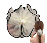 lanliflying Pinza de pinza de flores, pinzas de malla para el de flores, soporte para el de cola de caballo de hada, pinza antideslizante para el, pasadores para el de mujer