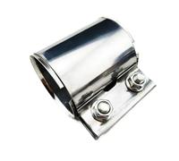 Lanliuhui Store Abrazadera escape 70mm conector silenciador tubo escape acero inoxidable adaptador tubo kit abrazadera manguito unión