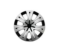 Lanliuhui Store Tapacubos deportivos para llantas 16pulgadas estilo cuchilla para llanta hierro juego 4cubierta rueda acero tapacubos plástico(16 Inch Shield Style)