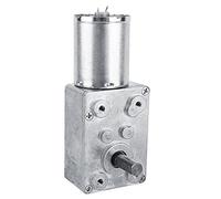 Lanlousy 1 StüCk DC12V 100RPM Motor de engranajes turbo reversible con engranaje de reducción de par de metal