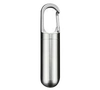 Lanlousy Mini pastillero de almacenamiento sellado, caja de almacenamiento de acero inoxidable, resistente al agua, para exteriores, set de primeros auxilios (pequeño)
