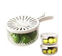 Lanmijia Bol Para El Lavado De Frutas | Colador Escurridor De Verduras 2 En 1 - Recipiente Para La Limpieza De Frutas - Para Restaurante Hogar Cocina Preparación De Comidas Despensa Armario