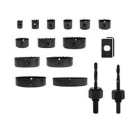 Lanmijia Juego de Sierras de Copa | Juego de 13 piezas de brocas y cortadores,Broca de sierra de corona | para Madera Contrachapada PVC Taller Construcción Bricolaje