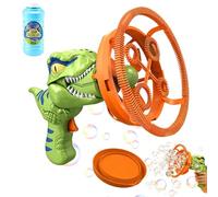 Lanmijia Máquina Automática para Burbujas | Automático Veraniego con Diseño Dinosaurio - Máquinas De Burbujas Infantiles,para Chicos Y Chicas 3-8 Años, Festejos Cumpleañeros Al Aire Libre En