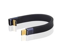 LANMINGLEL 40Gbps USB tipo C 4.0 cable de datos suave plano 240W USB C macho a macho 90 ° cable angular 8K@60Hz Cable USB C corto para teléfono portátil (tipo C M/M-)