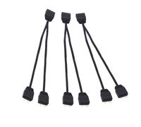 LANMINGLEL Cable Divisor ARGB 5V 1 Hembra a 2 Conectores 3 Pines - Cable Alargador para Ampliación de Ordenadores PC, Ventiladores y LED Serie - 3 Pack (1 a 2)