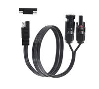 LANMINGLEL Panel solar a SAE Cable adaptador 14AWG Conector SAE a conectores solares macho y hembra Cable de extensión con Adaptador inverso de polaridad SAE