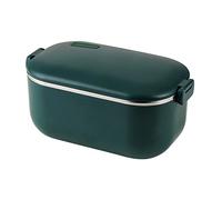 LANMOU 220V 1L Fiambrera Eléctrica Calentador, Recipiente Extraíble de Acero Inoxidable Fiambrera Calefacción, Fiambrera Electrica Portatil Adecuado para Camping, Oficina, Escuela (Green)