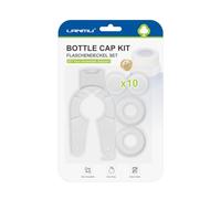 LANMU Kit de tapa de botella de repuesto compatible con botellas de solución de limpieza Swiffer WetJet (paquete de 2 + 10 juntas de silicona)