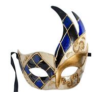 Lanna msk Máscara veneciana hecha a mano Colombina Máscara de Balón Carnaval Mujer y Hombre (AM04)
