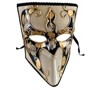 Lanna msk Mascarada veneciana hecha a mano, máscara de baile Bauta, para fiestas, carnaval (negro-mariposa)