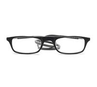 Lanomi Gafas de lectura estrechas para hombre y mujer, cierre magnético, clip fácil de leer, ayuda visual con bandas elásticas de silicona, Black Frame Grey Arm, medium