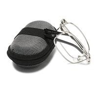 Lanomi Mini gafas de lectura plegables de metal para mujer y hombre, con borde completo, plegables, ayuda para la lectura, 1,0, 1,5, 2,0, 2,5, 3,0, 3,5, 4,0, con estuche, 1/2/4 unidades, plata, small