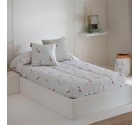 Lanovenanube Edredón Ajustable para dormitorios Juveniles e Infantiles, Camas Nido y literas, Muy cómodo y fácil de Utilizar. Medida para Cama de 105. Modelo Estampado ADA. 65% poliester/35% algodón