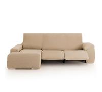 Lanovenanube Funda Chaise Longue Relax Bali. Funda sofá para Chaise Longue Relax hasta 300 cm. Multielástica, máxima adaptabilidad y Tacto Suave, Lavable en Lavadora. Brazo Largo Derecha, Lino C18