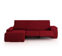 Lanovenanube Funda Chaise Longue Relax Bali. Funda sofá para Chaise Longue Relax hasta 300 cm. Multielástica, máxima adaptabilidad y Tacto Suave, Lavable en Lavadora. Brazo Largo Derecha, Rojo C05